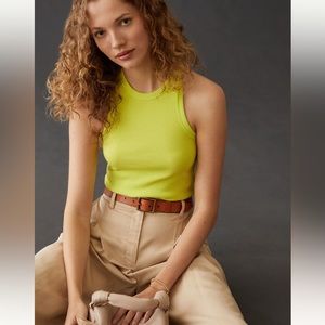 Lime green Maeve crop tank EUC